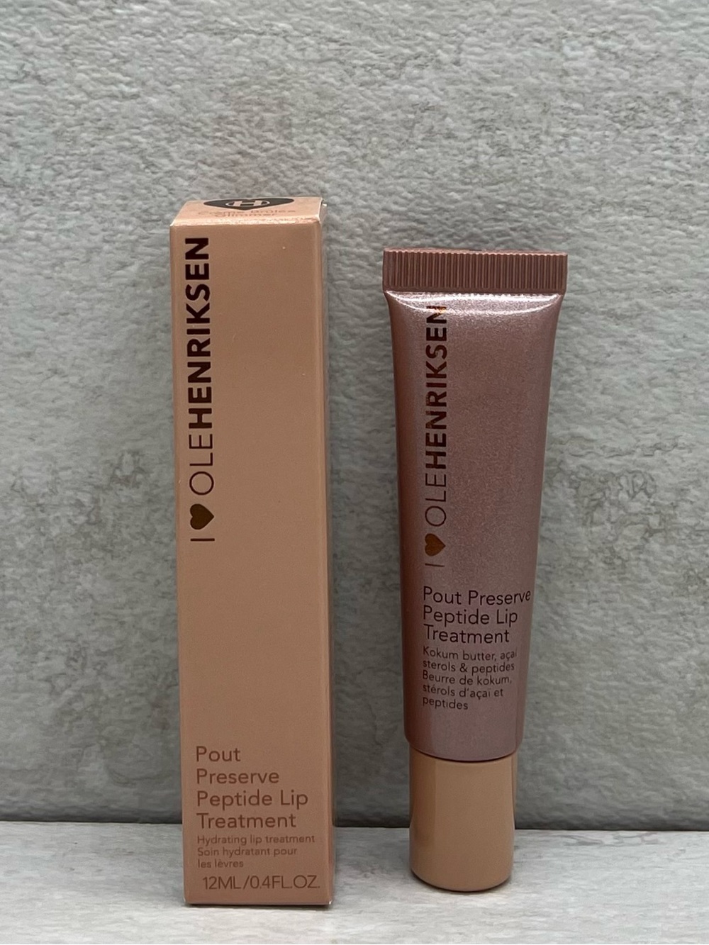 🔥 $12 Ole Henriksen Pout Preserve Peptide Lip Treatment Creme Brulee Glimmer ✨🍮✨